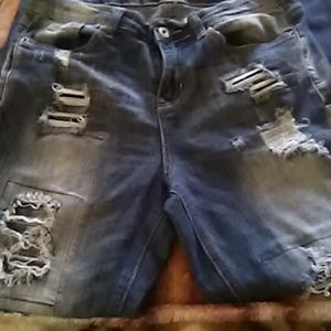 Vanilla star mid rise ripped jeans